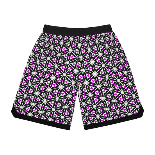 Pink Stars Basketball Shorts