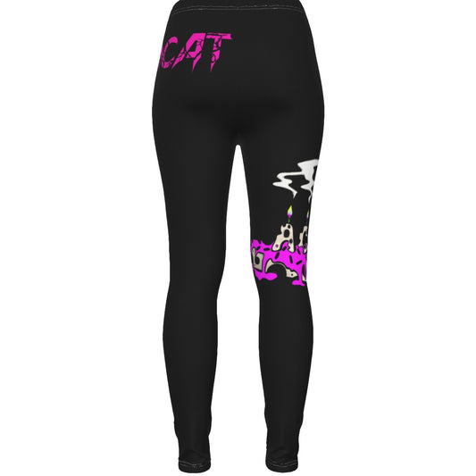 All-Over Print Women's Ripped Leggings