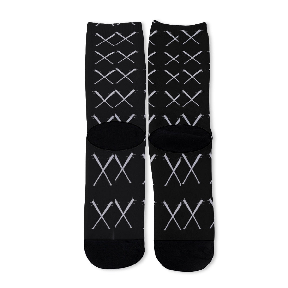 Black Bats Long Socks