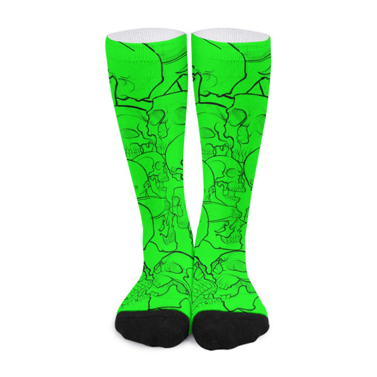 Green Skull Socks