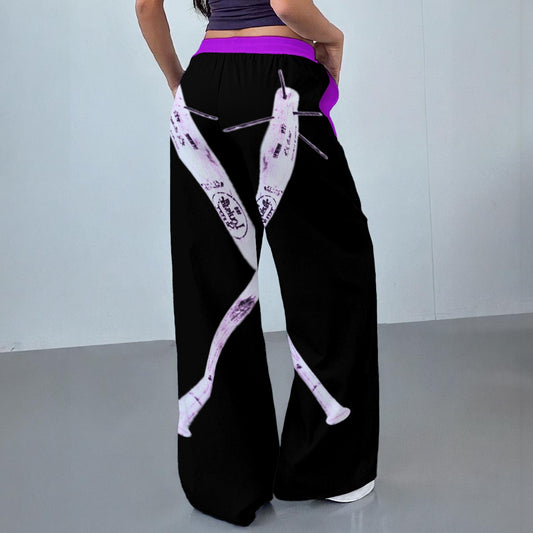 Spiked Batts Wide Leg Pants