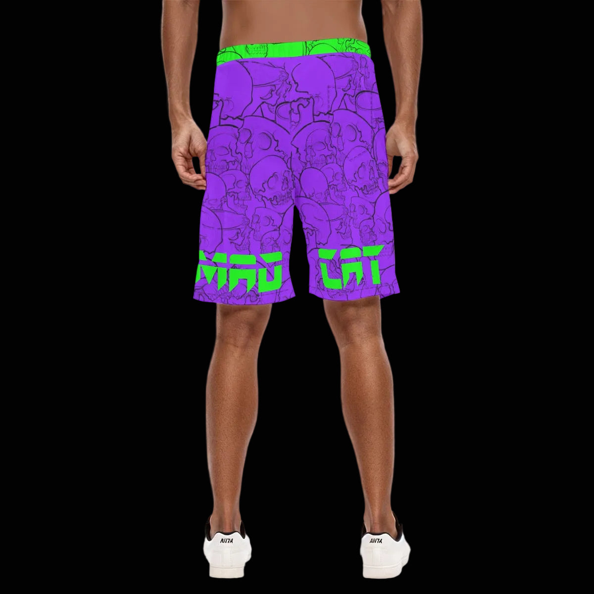 Purp Skull Swim Trunks