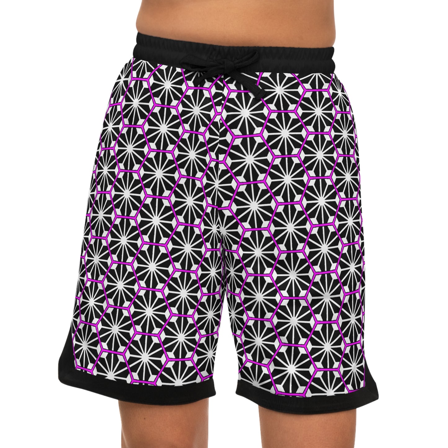Under The Stars Pink Basketball Shorts