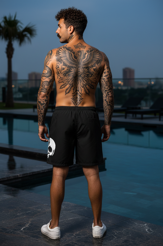 MadCat Black Trunks Back