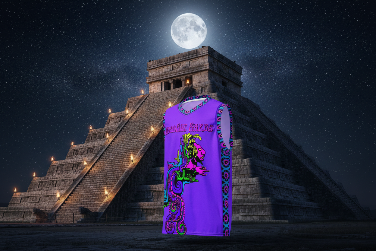 Mayans Jersey at Mayan Temple Night