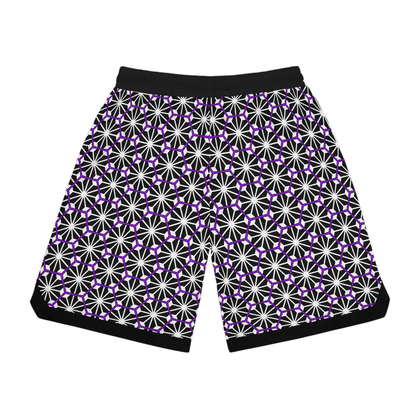 Purple Stars Basketball Shorts