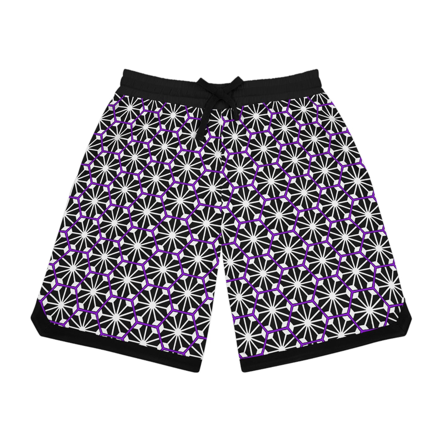 Purple Stars Basketball Shorts
