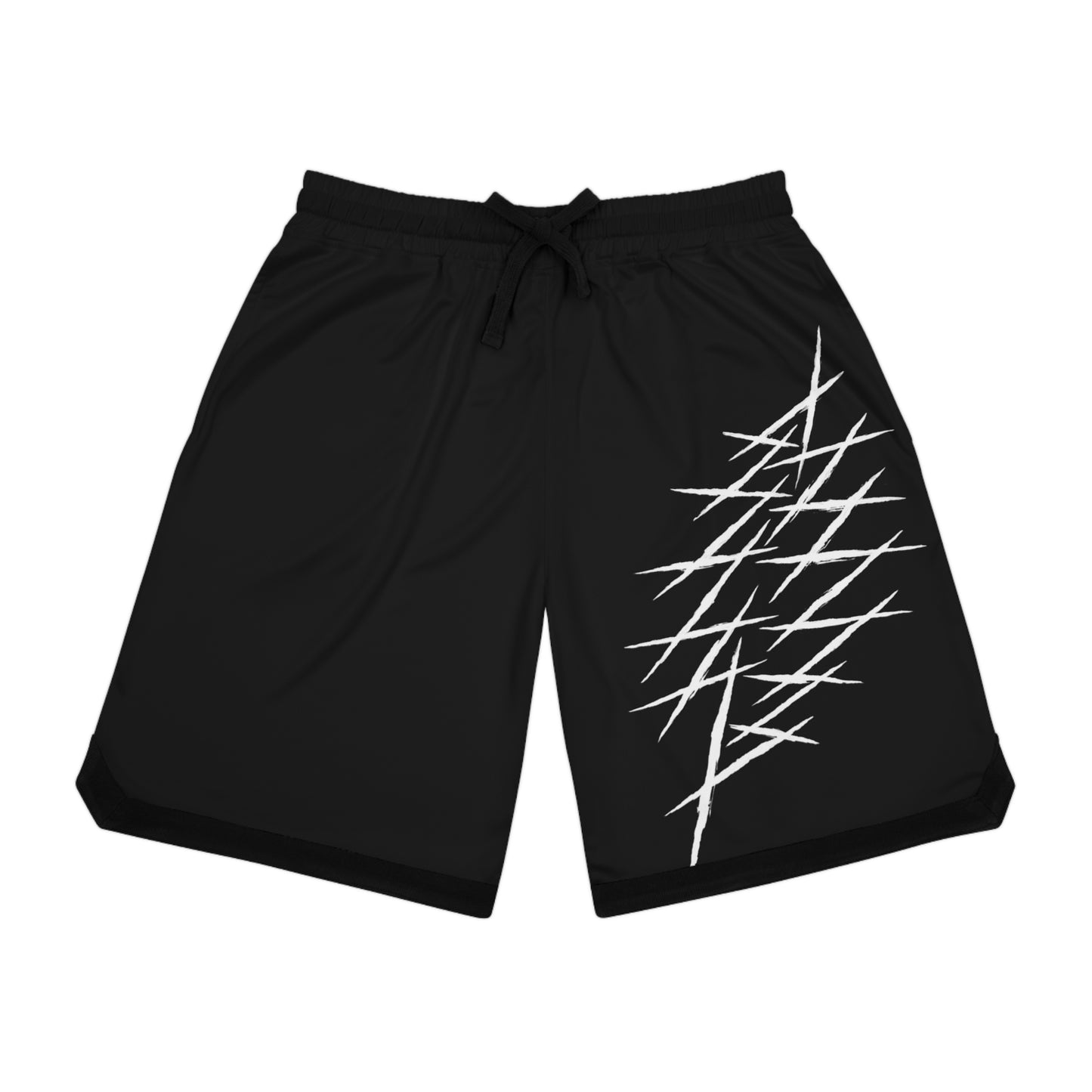Black And White Basketball Shorts