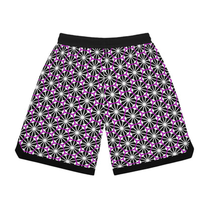 Pink Stars Basketball Shorts