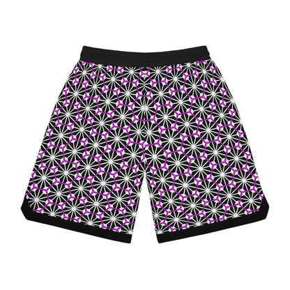 Under The Stars Pink Basketball Shorts