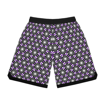 Under The Stars Purple Basketball Shorts