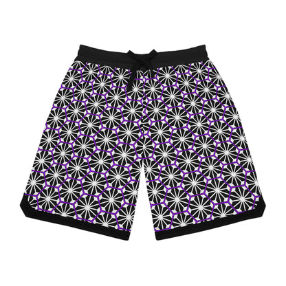 Under The Stars Purple Basketball Shorts