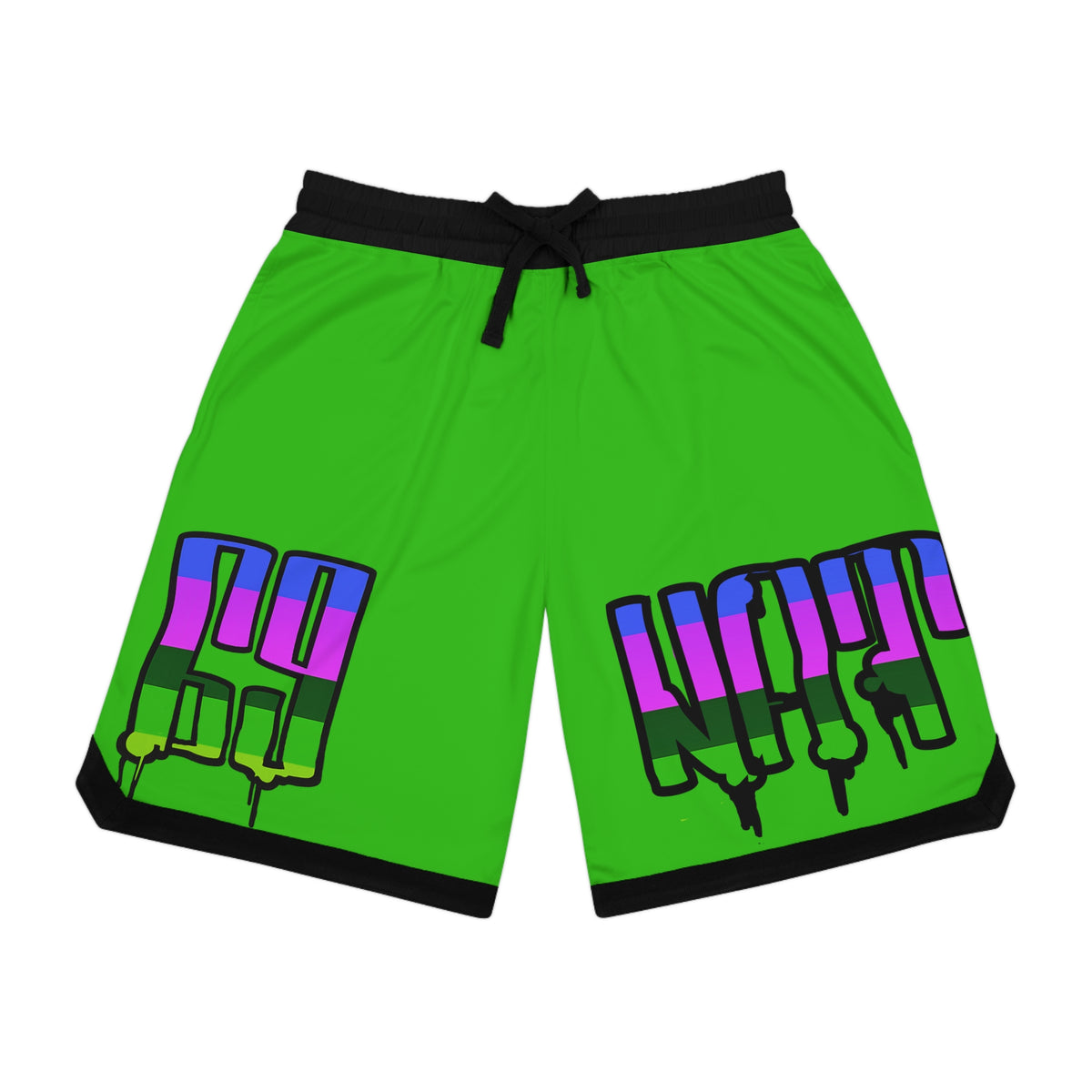 Neon Drip Basketball Shorts