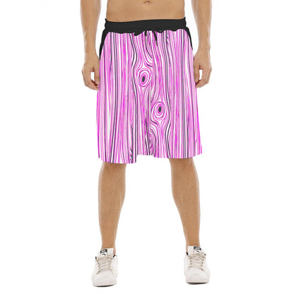 All-Over Print Men's Tether Loose Shorts With Pocket
