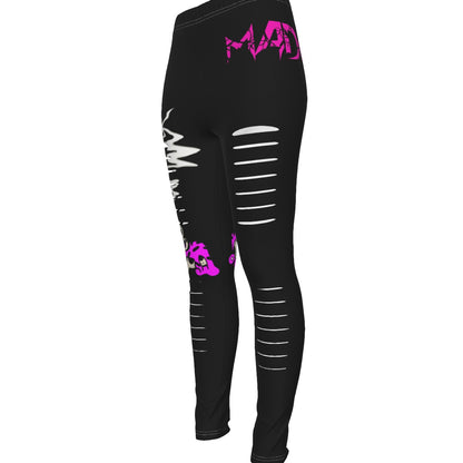All-Over Print Women's Ripped Leggings