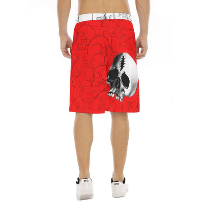 All-Over Print Men's Tether Loose Shorts With Pocket