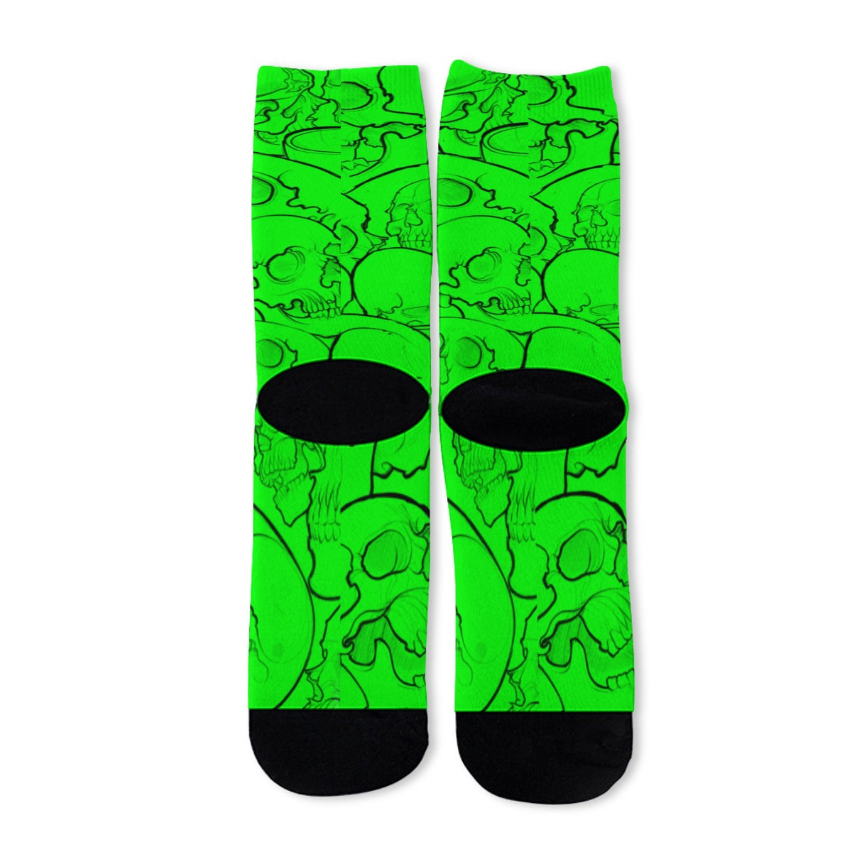 Green Skull Socks