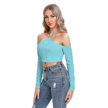 Billy-ometry Halter Lace-up Top