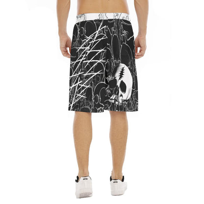 Black and White Long Shorts