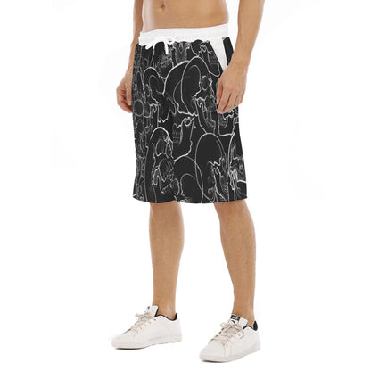 Black and White Shorts