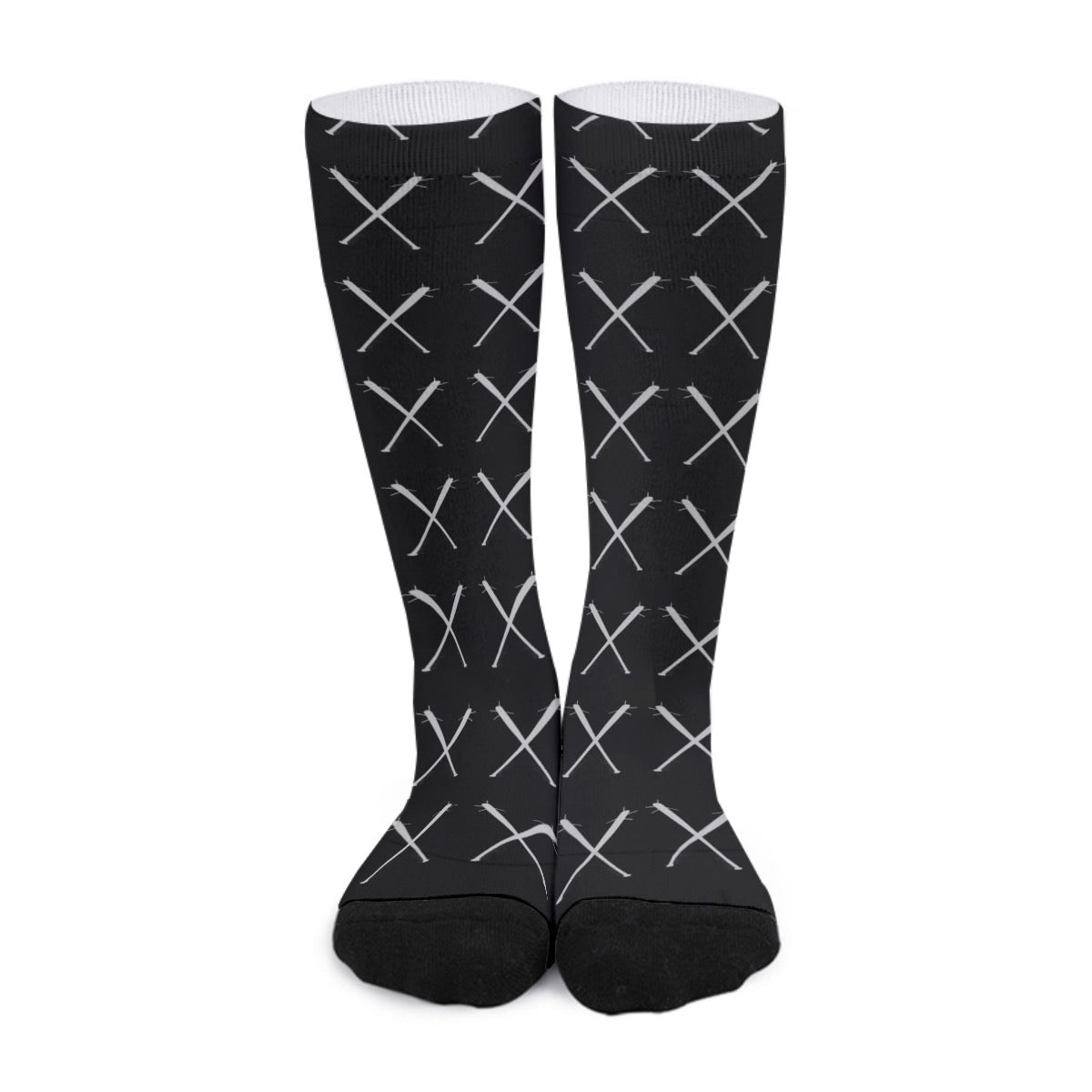 Black Bats Long Socks