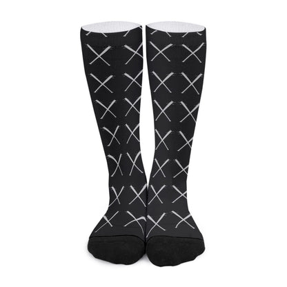 Black Bats Long Socks