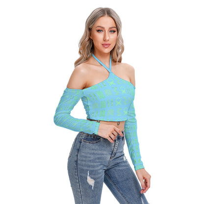 Billy-ometry Halter Lace-up Top