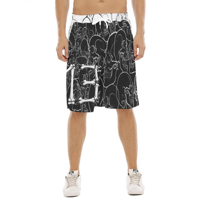 Black and White Long Shorts