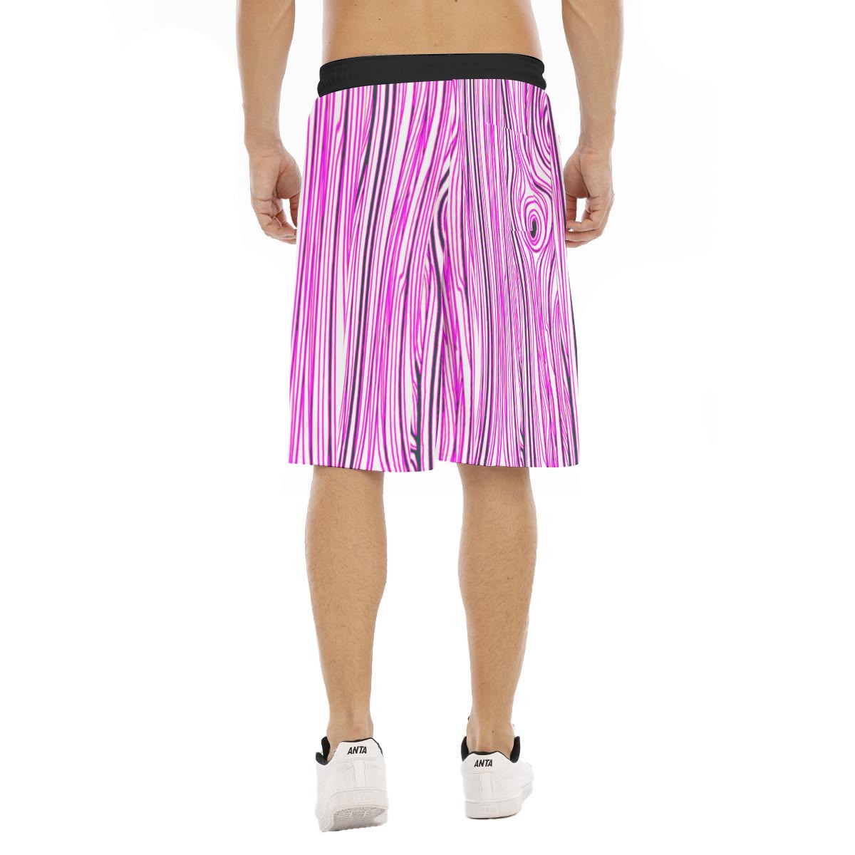 All-Over Print Men's Tether Loose Shorts With Pocket