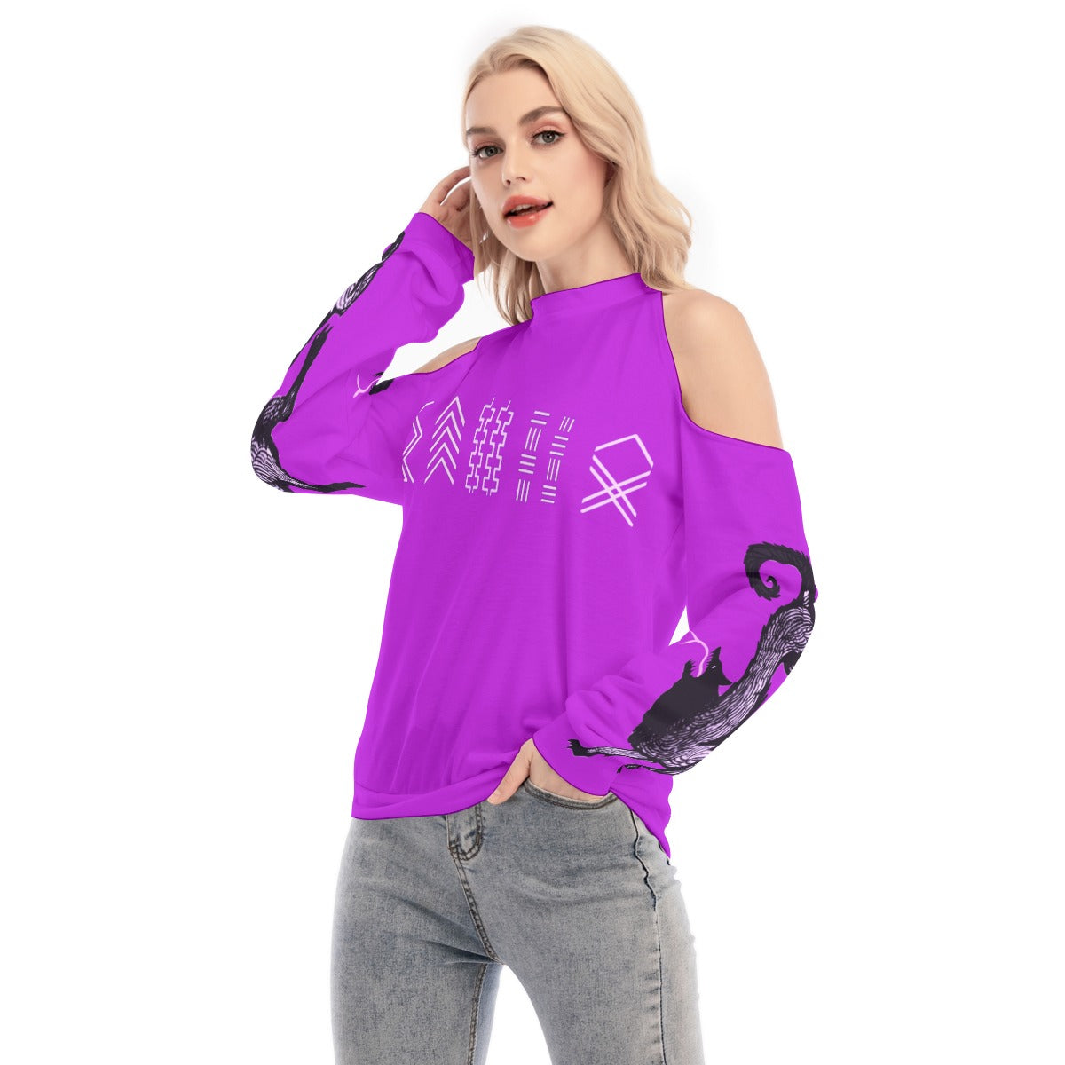 Billy Cut Shoulder Signet Sweater