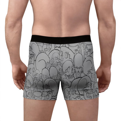 Grey Skulls Boxer Briefs