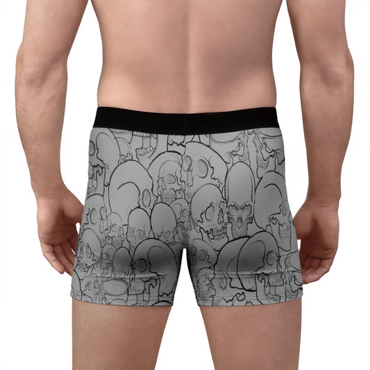 Grey Skulls Boxer Briefs