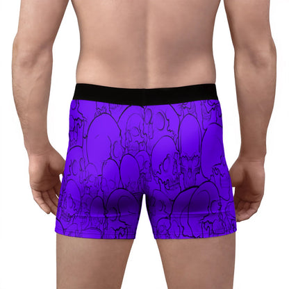 Purple Skulls Boxer Briefs