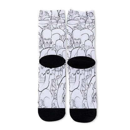 White and Black Socks