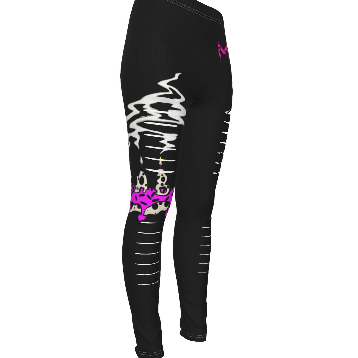 All-Over Print Women's Ripped Leggings