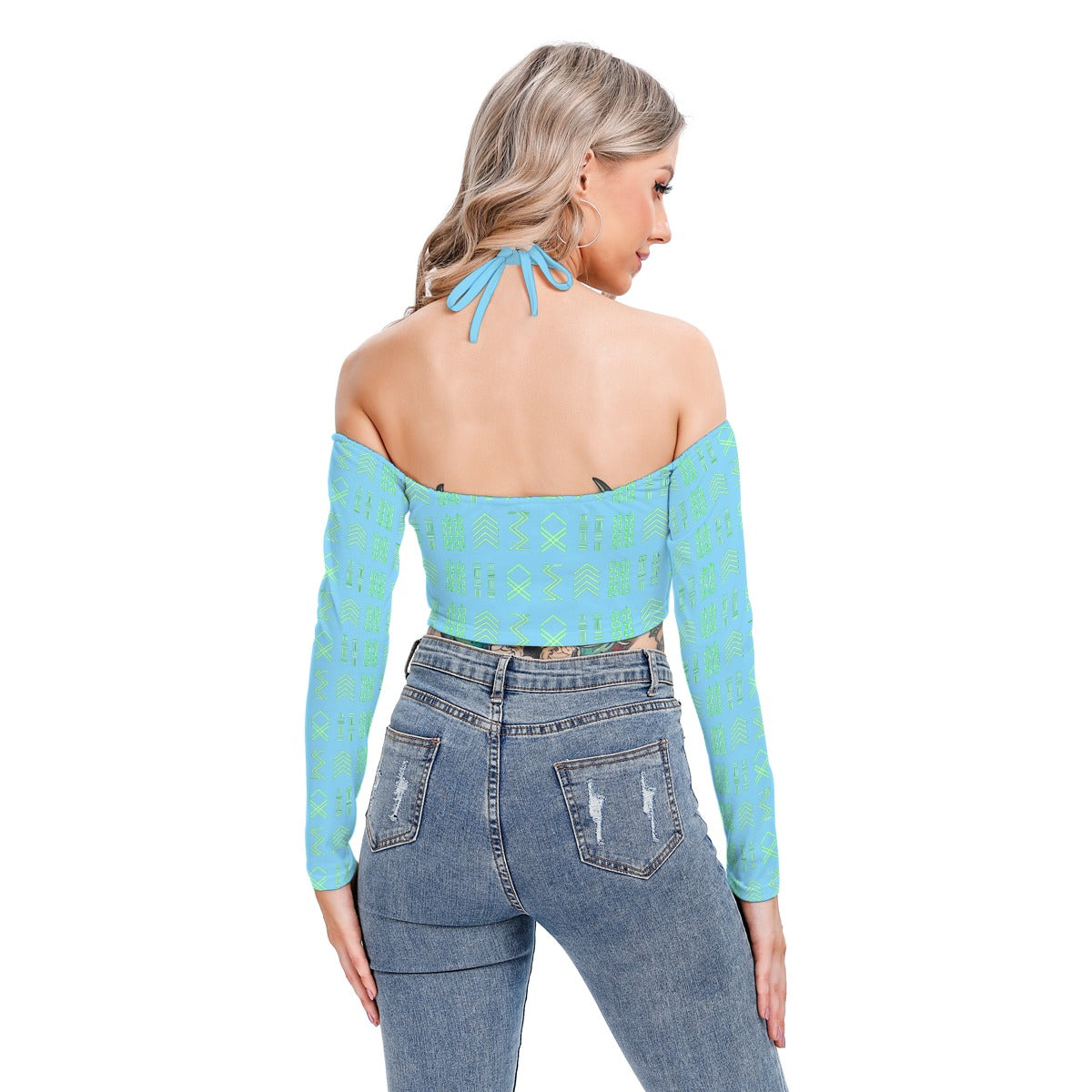 Billy-ometry Halter Lace-up Top