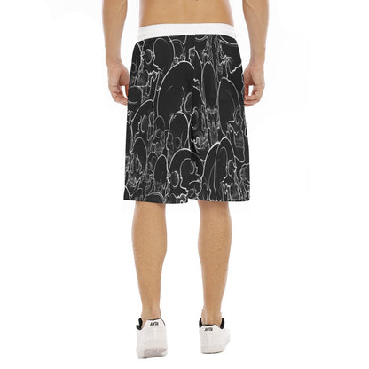 Black and White Shorts