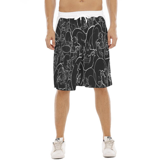 Black and White Long Shorts