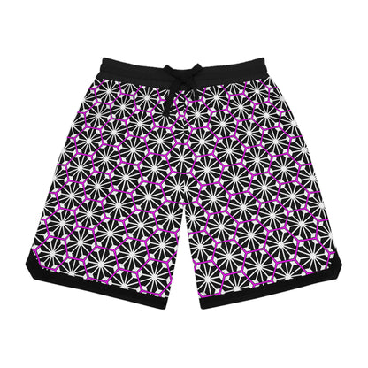 Under The Stars Pink Basketball Shorts