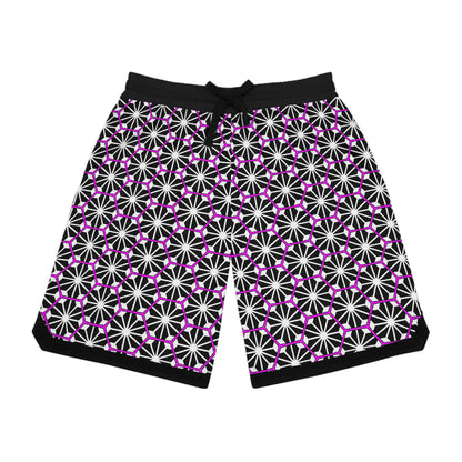 Pink Stars Basketball Shorts