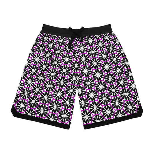 Pink Stars Basketball Shorts