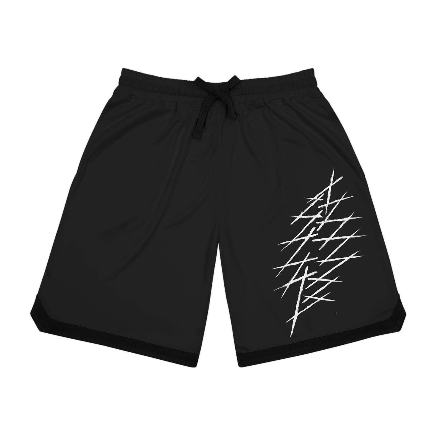 Dead Head Black Basketball Shorts