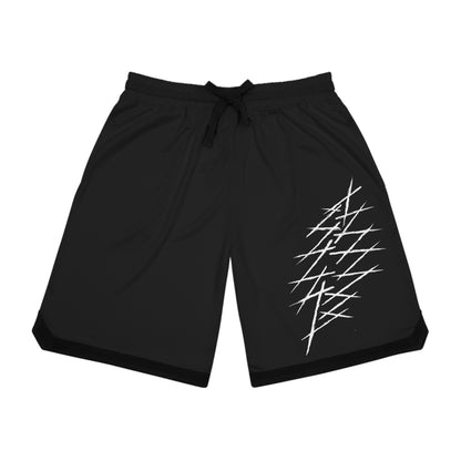 Dead Head Black Basketball Shorts