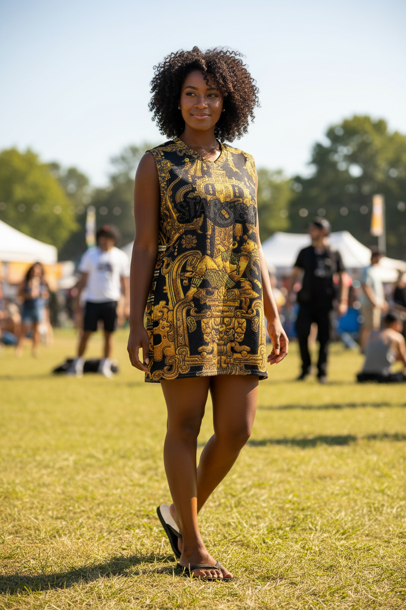 Ancient Astronaut Jersey - Black Woman Daytime