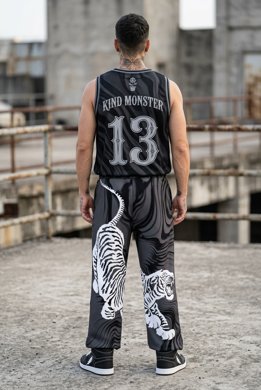 Blackness jersey and joggers back