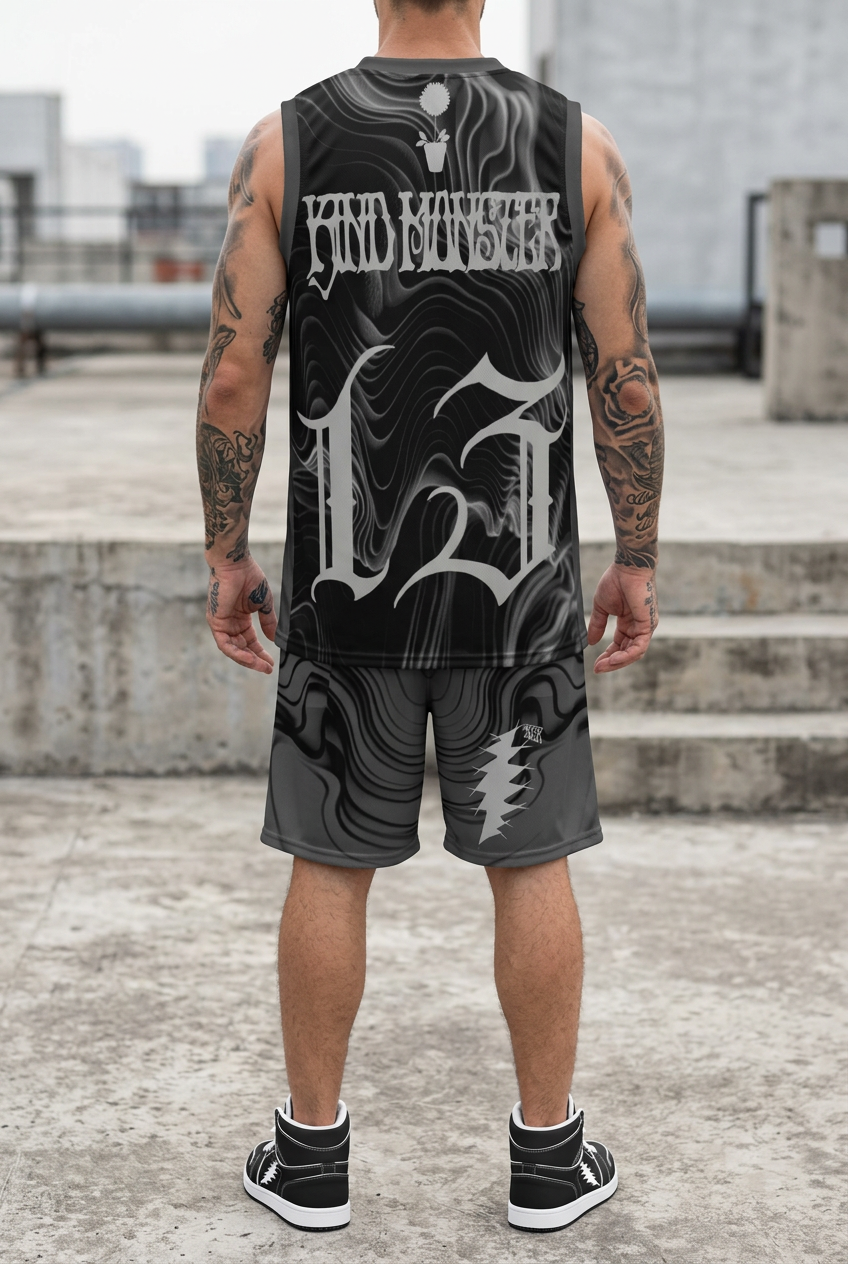 Blackness jersey and shorts back
