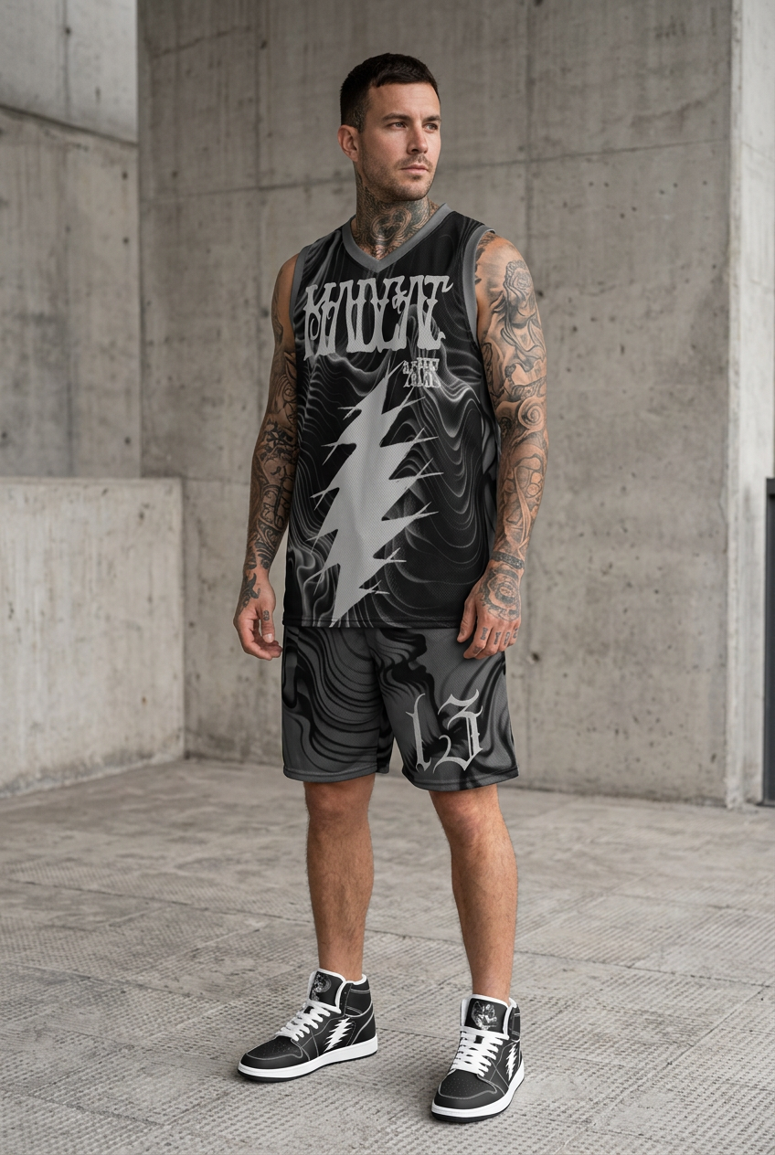 Blackness jersey and shorts front