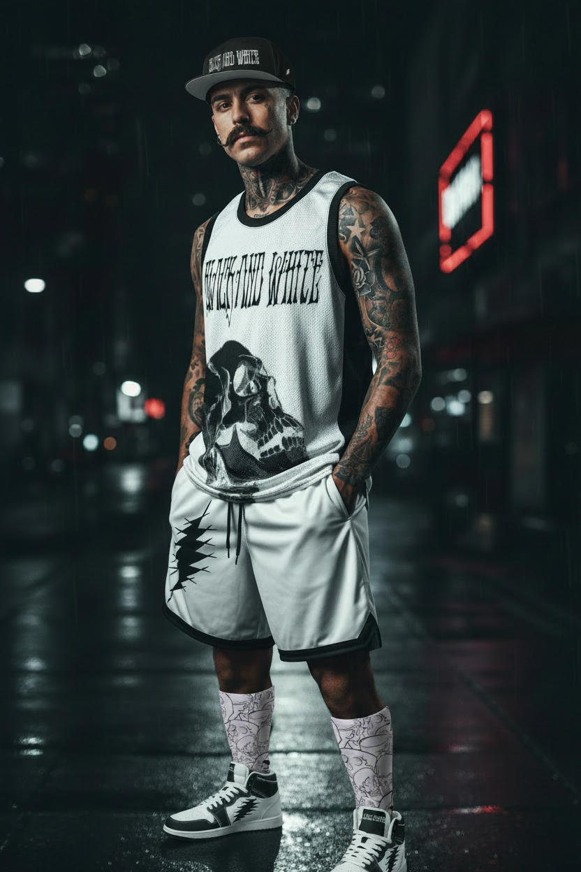 MadCat Black And White Jersey Set Portal
