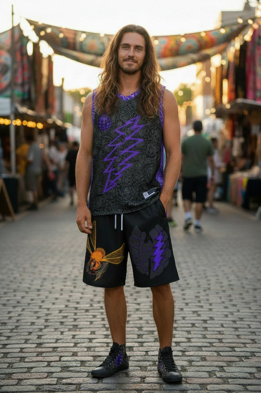 Hippie and Hood Model - Black High Tops
