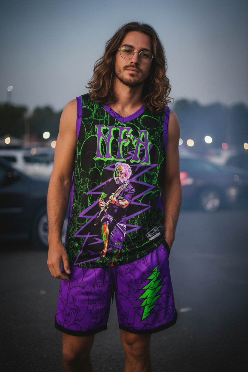 Long-Haired Hippie Dude - NFA Jersey and Shorts